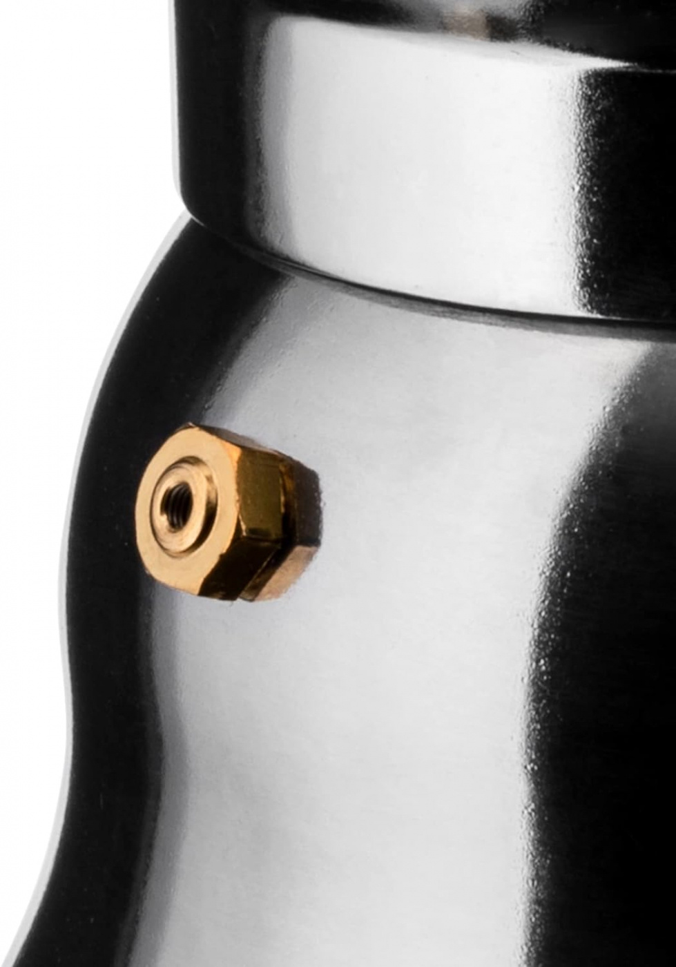 Alessi espressobryggare, 3 koppar, svart handtag, AAM33/3